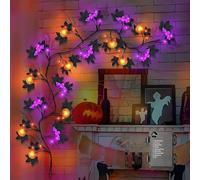Halloween Lights, Led Willow Vine, 8 Modes Weather Resistant Construction, Multi Scene Twig Decor, Spooky Display for Indoor, Outdoor, Living Room, Mantle and Balcony Use