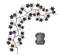 Halloween Lights, Willow Lights, Battery Operated, Weather-Resistant with 8-Modes Waterproof Decorations for Indoor, Outdoor, Living Room, Window, Mantle, Balcony, Home Decor, Multicolors