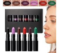 Halloween Lipstick Set, Dark Black Makeup Lip Color Kit, Long Lasting Lipstick Collection for Travel, Carnival, Masquerade Ball, Music Festival, Costume Party, Cosplay