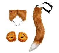 Halloween Little Cosplay Costume Set - Headband, Tail, Gloves & Masquer
