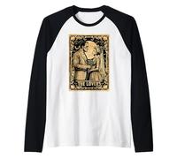 Halloween Lovers Tarot Card Frankenstein Bride Monster Funny Maglia con Maniche Raglan