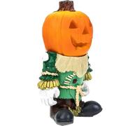 Halloween Luminous Pumpkin Soldier Lantern Spooky Faces Smile Pumpkin Figurines Glowing Pumpkin Statue