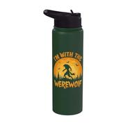 Halloween lupo mannaro sono con il lupo mannaro Stainless Steel Insulated Water Bottle