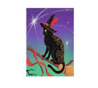 Halloween Magia Gatti Neri bandiere all'aperto decorativo banner esterno per la decorazione esterna 28x40 double sided