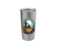 Halloween Mani Emergenti Spettrale Zucca Bicchiere termico in acciaio inox doppia parete