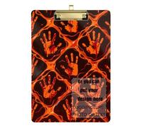 Halloween Mani Sanguinate Arancione Rosso Personalizzare Fisica Terapia Appunti Impermeabile per Insegnante Infermieristica Dimensioni 9 x 12