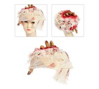 Halloween Maschera in Lattice Horror Sanguinamento Garza Cap Accessorio di