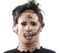 HALLOWEEN MASCHERA IN LATTICE LEATHERFACE NON APRITE QUELLA PORTA LATEX MASK