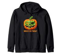 Halloween Master Builder Zucca Bambini Building Blocks Mattone Felpa con Cappuccio