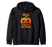Halloween Master Builder Zucca Bambini Building Blocks Mattone Felpa con Cappuccio