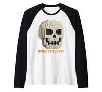 Halloween Master Builder Zucca Bambini Building Blocks Mattone Maglia con Maniche Raglan