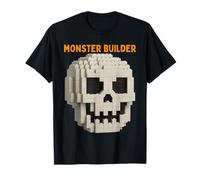 Halloween Master Builder Zucca Bambini Building Blocks Mattone Maglietta