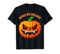 Halloween Master Builder Zucca Bambini Building Blocks Mattone Maglietta