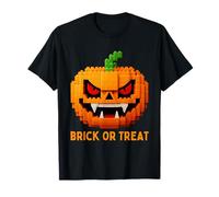 Halloween Master Builder Zucca Bambini Building Blocks Mattone Maglietta