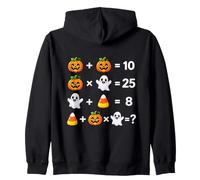 Halloween Matematica Equazioni Rompicapo Puzzle 2 Forme Mania Felpa con Cappuccio