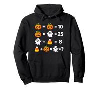 Halloween Matematica Equazioni Rompicapo Puzzle 2 Forme Mania Felpa con Cappuccio