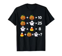 Halloween Matematica Equazioni Rompicapo Puzzle 2 Forme Mania Maglietta
