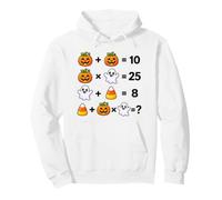 Halloween Matematica Equazioni Rompicapo Puzzle Forme Mania Felpa con Cappuccio
