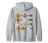 Halloween Matematica Equazioni Rompicapo Puzzle Forme Mania Felpa con Cappuccio