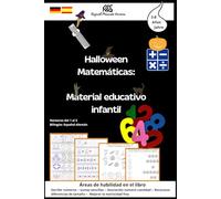 Halloween Matemáticas: Material educativo infantil: Números del 1 al 5: contar, escribir, asociar y reconocer formas - Bilingüe: Alemán-Español