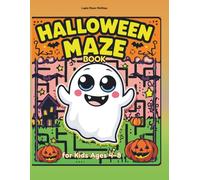 Halloween Maze Book for Kids Ages 4-8: Fun and Spooky Puzzle Activity Book with Ghosts, Pumpkins, Monsters, and Halloween Coloring Pages