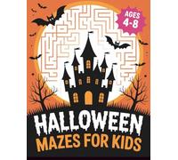 Halloween Mazes for Kids Ages 4-8: Fun and Spooky Maze Activity Book with Cute Halloween Puzzles for Boys and Girls