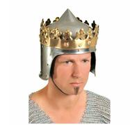 Halloween Medievale Casco Re Artù Ottone Acciaio Casco Knight Armor Casco Da