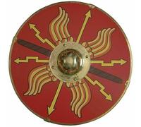 Halloween Medievale di Legno Rotondo Shield Parma Knight Templar Armor Replica