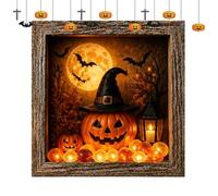Halloween Memory Box Illuminato Rustico Gotico Luminoso