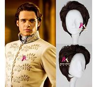 Halloween Mens Cenerentola Principe Azzurro Parrucca Richard Court Party Dancing Capelli Lisci Indietro Costumi Per Capelli Cosplay-Full