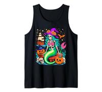 Halloween Mermaid Skeleton Pirate Voyage Canotta