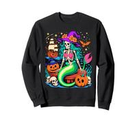 Halloween Mermaid Skeleton Pirate Voyage Felpa