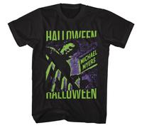 Halloween - Michael Myers 2C - American Classici - Solido Nero Adulto Corto Mani