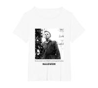 Halloween Michael Myers One Good Spaventare Maglietta, Donna Plus-Size, Bianco, 1X