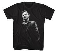 Halloween Mike Meyers Horror Movie Mask Costume Spooky Boo Adult T Shirt Tee Men's Man Black L