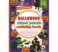 Halloween Mixed Puzzle Activity Book: A Spooky & Fun Collection of Mazes, Word Searches, Word Scrambles, Spot the Difference, Coloring Pages, and ... Great for Classrooms, Parties, or Rainy Days