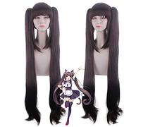 Halloween Moda Festa di Natale Dress Up Parrucca Cos Cioccolato E Vaniglia Cioccolato Nekopara Cat Girl Paradise