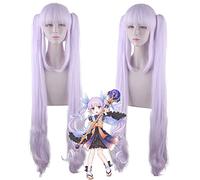 Halloween Moda Festa di Natale Vestire Parrucca Cos Parrucca Principessa Link Re:Dive Glacier Mirror Hua Colore Misto Gradiente Doppia Coda di Cavallo Romano Rotolo
