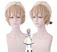 Halloween Moda Festa di Natale Vestire Parrucca Kotoko Iwanaga Cosplay Parrucca Ragionamento Fictional Cos Capelli Finti Capelli Corti Ricci Stile Lino