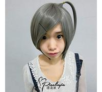 Halloween Moda Festa di Natale Vestire Parrucca Pervertito Principe E Non Sorridente Gatto Tubo Nascosto Bella Ragazza Grigio Pigtail Cos Parrucca 053