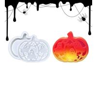 Halloween Molds - Pumpkin Lamp And Thanksgiving Silicone Molds | Resin Casting Craft Supplies | Haloween Decorations, Plaster, Epoxy, Wax Creations, Tealight Holders, Festive Table Centerpieces