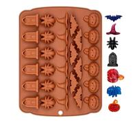 Halloween Molds, Silicone Skeleton Mold, Gummy Candy Mold, Reusable Nonstick Design, Easy Release Material, Holiday Party Craft Baking, See Picture Orange 1 pezzo