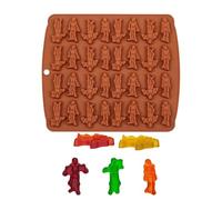 Halloween Molds, Silicone Skeleton Mold, Gummy Candy Mold, Reusable Nonstick Design, Easy Release Material, Holiday Party Craft Baking, See Picture Orange 1 pezzo