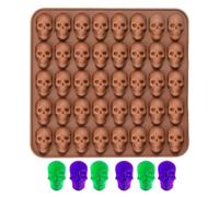 Halloween Molds, Silicone Skeleton Mold, Gummy Candy Mold, Reusable Nonstick Design, Easy Release Material, Holiday Party Craft Baking, See Picture Orange 1 pezzo