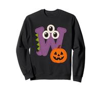 Halloween Monster Lettera W con Zucca Felpa