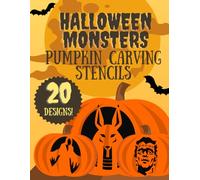 Halloween Monster Pumpkin Carving Stencils: Spooky Jack o'Lantern Carving Templates
