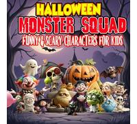 Halloween Monster Squad: Funny & Scary Characters for Kids: 16 Funny and Not-Too-Scary Monsters for Kids Ages 4-9