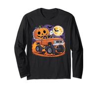 Halloween Monster Truck Spooky Pumpkin Parade Maglia a Manica
