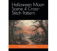 Halloween Moon Scene 4 Cross-Stitch Pattern
