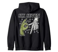 Halloween Mostro e Scheletro Sei Sette Felpa con Cappuccio